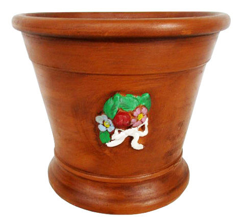 X1/50 VASO TERRACOTTA SICILIANA CM 26X23 H